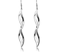925 Earrings for Women,Stylish Twisted Spoon Earrings Ladies Jewelry Ear Jewelry/