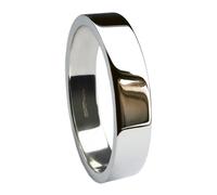 925 Nozze D'Argento Anelli Profilo Piatto UK Marchiato 2mm 3mm 4mm 5mm 6mm 7mm