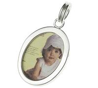 .925 pendente memoria foto Titolare cornice portafoto in argento Sterling ciondolo