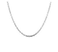 925 silver round chain ladies' necklace, 45-60 cm, party wedding jewelry, Christmas gift pendant(20 inches 50 cm)