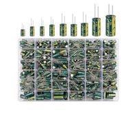 925Pcs 36Values 1Kgs Aluminum Electrolytic Capacitor Kit 10V-63V Capacitors Assorted Kit High Frequency Low Maintenance Set CZAOINCU