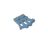 92692 Cerniera Piastra Speciale 1x2 con Maniglie Angolate sul Lato 10 Pezzi GDS-771 compatibile con Lego Mattoncini da Costruzione Colore Bleu sable