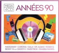 9284423 Audio Cd Mega 4 Cd: Annees 90 / Various (4 Cd)