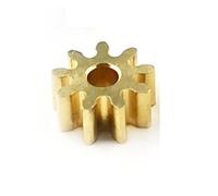 92A 0.6M pignone in ottone 0.6 modulo 9 denti fori 1.98mm spessore dente 6mm ingranaggio in rame piccolo modulo ingranaggi(9 Teeth Height 6mm)