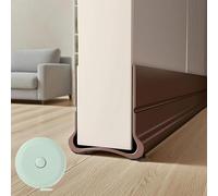 93 cm Paraspifferi per porte, guarnizione autoadesiva in silicone, per spessore porta da 3,5-5,5 cm, protezione efficace contro correnti d'aria e polvere, guarnizione inferiore della porta in silicone