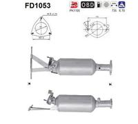 AS Filtro antiparticolato (FAP) per Volvo S60 I 384 2.4 D 93 kW 126 CV