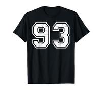 93 Numero Novantatre Sport di Squadra Grunge Varsity Matching Maglietta