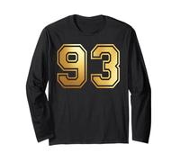 93 Numero Novantatre Team Sports Graphic Varsity Matching Maglia a Manica