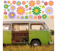 93 PCS Margherita Adesivi per Auto,Fiore Decalcomania Della Autoadesivo Dell'automobile,Decorazioni Vinile Automotive Decorazione Esterna Adesivo Autoadesivo per Porte Finestre Pareti Muro Moto Camper