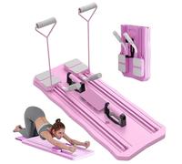 93 x 37 cm 2 in 1 Pilates Riformer, Macchina Pilate, Pilate Plan, Macchina Pilate Casa, Allenatore Di Allenamento Completo del Corpo, per Allenamento del Tronco E degli Addominali (Rosa)