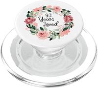 93 Years Loved Women Men 93 Years Old 93th Birthday PopSockets PopGrip per MagSafe