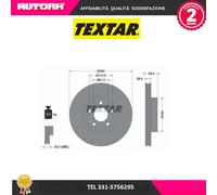 93123400 Coppia disco freno anteriore (MARCA TEXTAR)..
