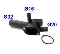 93175 HOFFER Flangia d. refrigerante per AUDI,SEAT,SKODA,VW