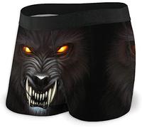 934 Boxer Uomo Intimo Volto di Lupo Mannaro Arrabbiato Pantaloncino Uomo Elasticizzato Mutande Maschili Traspiranti Mutande Uomo Boxer per Regalo, Boy, Uomo L