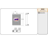 93561 AHE Scambiatore calore, Riscaldamento abitacolo per FIAT,LANCIA,ZASTAVA