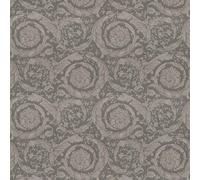 935836 - Versace Vorticoso Floreale Fiori Grigio AS Creation Carta da Parati