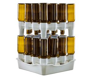 93586 Q.TA' 1 SCOLABOTTIGLIE A 2 MODULI E BACINELLA P/32 BOTTIGLIE