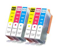 935XL Multipack Cartucce d'inchiostro compatibili per HP 934XL 935XL cartucce a colori (2 ciano 2 magenta 2 giallo) per HP Officejet Pro 6830 6230 6820,6 pz