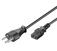 93617 Cavo IEC C13 femmina, SEV-1011 (J) spina 2 m nero PVC Goobay