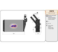93676 AHE Scambiatore calore, Riscaldamento abitacolo per RENAULT