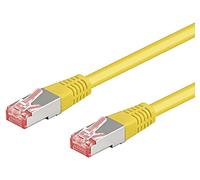 93740 Patch cord S/FTP 6a Line Cu LSZH giallo 2 m senza alogeni 27AWG Goobay