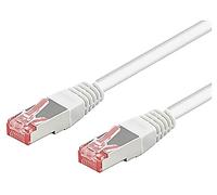 93823 Patch cord S/FTP 6a Line Cu LSZH bianco 5 m senza alogeni 27AWG Goobay