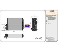 93905 AHE Scambiatore calore, Riscaldamento abitacolo per DACIA,LADA,RENAULT
