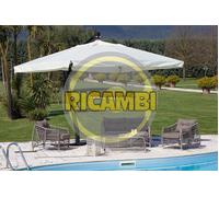 9396 Q.TA' 1 R STECCA P/OMBRELLONE DEC ALL NERO 20X30MM 200CM