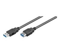 Goobay 93999 Cavo Prolunga USB 3.0 Super Speed, Nero, 3m Lunghezza del Cavo