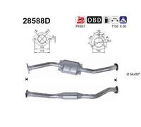 94 KW 128 CV CATALIZZATORE PER Fiat Ducato Autobus 244 2.8 JTD 4x4