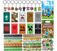 94 Pcs Videogiochi Festa Kit, Regali e Bomboniera per Compleanno a Tema Game, Borsa, Portachiavi, Braccialetti, Adesivi