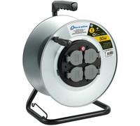 94012 Bobina professionale in metallo 4 prese IP44 Senza passaggio cavi e