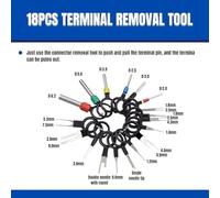 940PCS 26 Tipo Perno Connettori Kit Auto Elettrico Filo Terminale 1-3.5mm