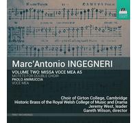 9413392 Audio Cd Marc'Antonio Ingegneri - Missa Voce Mea A5, Motets For Double C