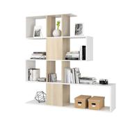 Kit libreria zig zag 145x28x145 bianco canadian