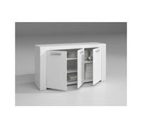 Kit credenza 3 ante ambit 144x42xh80 cm bianco