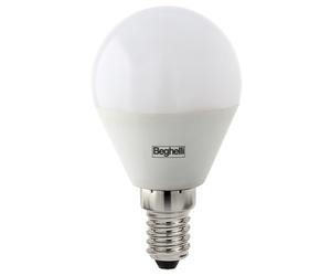 94773 Q.TA' 10 BEGHELLI LED SFERA E14 5W 56813 NAT 4000K PLAST
