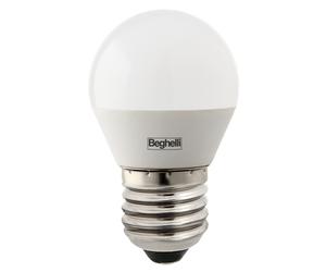 94776 Q.TA' 10 BEGHELLI LED SFERA E27 5W 56821 FRED 6500K PLAST