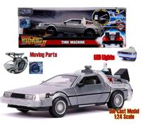 Jada Back To The Future Dlorean Time Machine Metal Car 1:24 Figure Multicolor