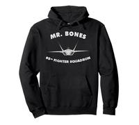 95° Fighter Squadron Mr. Bones Felpa con Cappuccio
