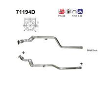 95 KW 129 CV CATALIZZATORE PER Mercedes Classe E T-Model S210 E 290 T Turbo D