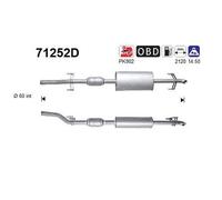 95 KW 129 CV CATALIZZATORE PER Mercedes Sprinter 2-T FURG B901, B902 213 CDI