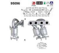95 KW 129 CV CATALIZZATORE PER Toyota Avensis Liftback T22 1.8