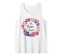 95 Years Loved Floral 95th Birthday Men Women Anniversary Canotta