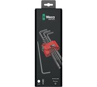 WERA 950 PKL/9 BM N SB Assortimento di Chiavi a L, metriche, BlackLaser, 9 Pezzi