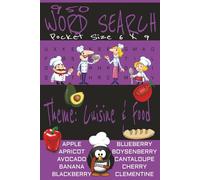 950 Word Search Puzzles - Food & Cuisine: Large Print | Easy to Read | compact size 6 × 9 | Easy and Relaxing | With Solutions