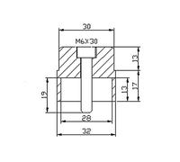9500n - adattatore specchietto retrovisore street twin/stree