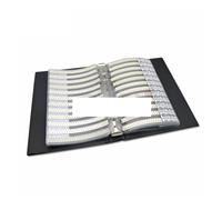950PCS 2550PCS 4500PCS 0201 0402 0603 0805 1206 Capacitor sample book/blank book Assorted Kit 10uf 1nf 100pf 10nf NWPNLXEA(0201 2550PCS 51Value)