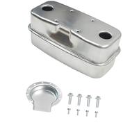 951-0616B Gruppo silenziatore ricambio Motore, Silver | Alloggiamento in metallo ingresso con parti montaggio che supportano la manutenzione del servizio scarico
