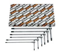 Set 6 chiavi a T torx maschio Beta 951TX/S6 da T8 a T30 mm a stelo scorrevole